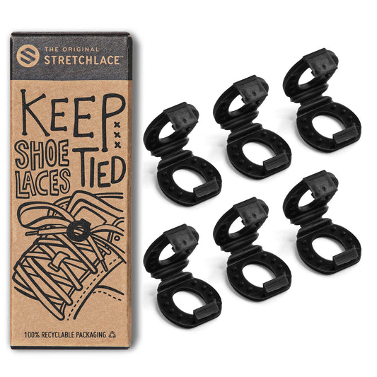 Black Knot Bow Clips Shoelace Accessory