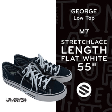 George shoes with no-tie elastic laces