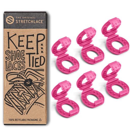 Pink Knot Bow Clip Shoelace Accessory