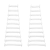 White Stretchy Tieless Silicone Elastic Shoelaces | 20 Straps