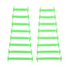 Green Stretchy Tieless Silicone Elastic Shoelaces | 16 Straps
