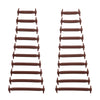 Brown Stretchy Tieless Silicone Elastic Shoelaces | 20 Straps