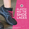 Pink Quick Lock No Tie Elastic Shoelaces