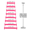 Pink Stretchy Tieless Silicone Elastic Shoelaces | 16 Straps