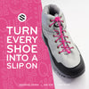 Pink Quick Lock No Tie Elastic Shoelaces