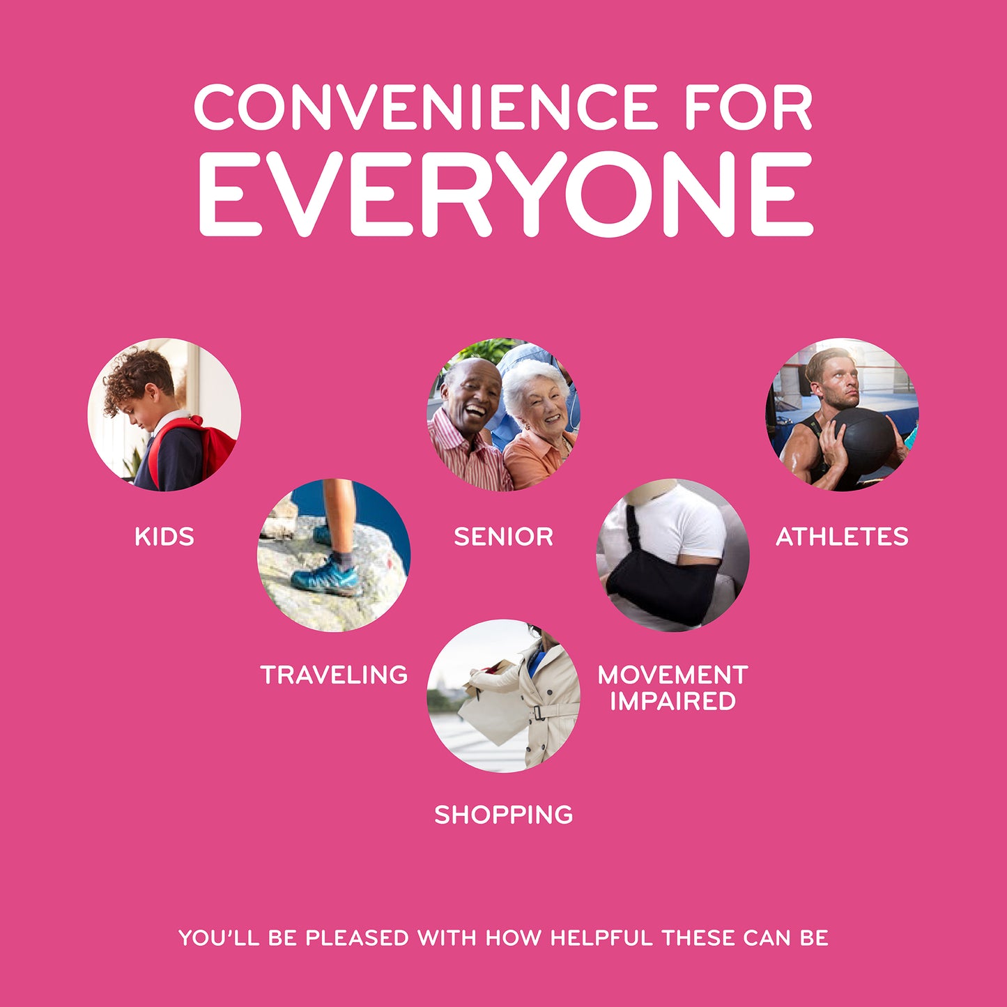 Pink Stretchy Tieless Silicone Elastic Shoelaces | 20 Straps