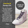 Grey Flat Elastic Stretch Shoe Laces