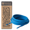 Neon Blue Flat No-Tie Elastic Shoelaces