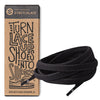 Black Flat No-Tie Elastic Shoelaces