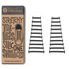 Black Tieless Silicone No-Tie Shoelaces