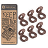 Brown Knot Bow Clips Shoelace Accessory