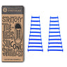 Blue Tieless Silicone No-Tie Shoelaces