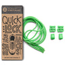 Green Quick Lock No-Tie Elastic Shoelaces