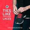 Red Flat No-Tie Elastic Shoelaces — view 3