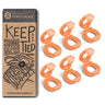 Orange Knot Bow Clips Shoelace Accessory