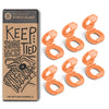 Orange Knot Bow Clips Shoelace Accessory