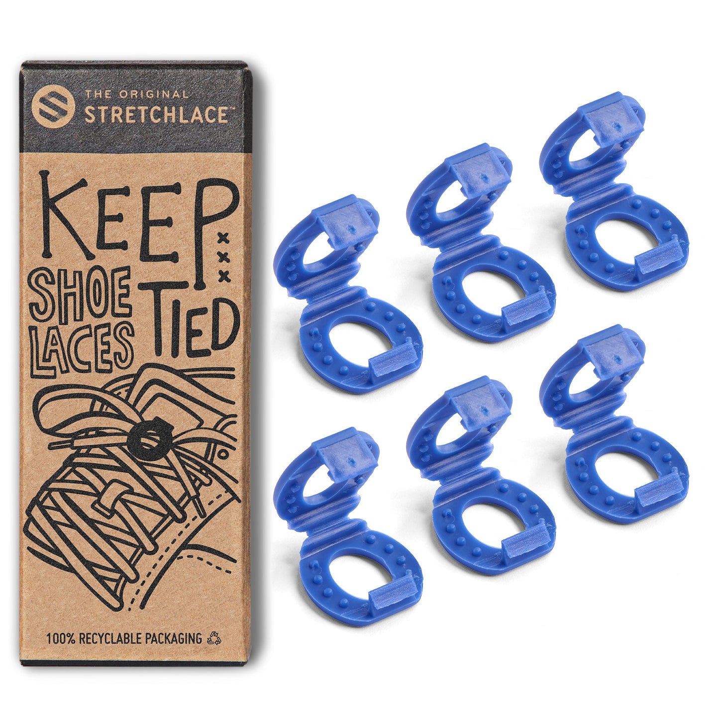 Blue Knot Bow Clips Shoelace Accessory