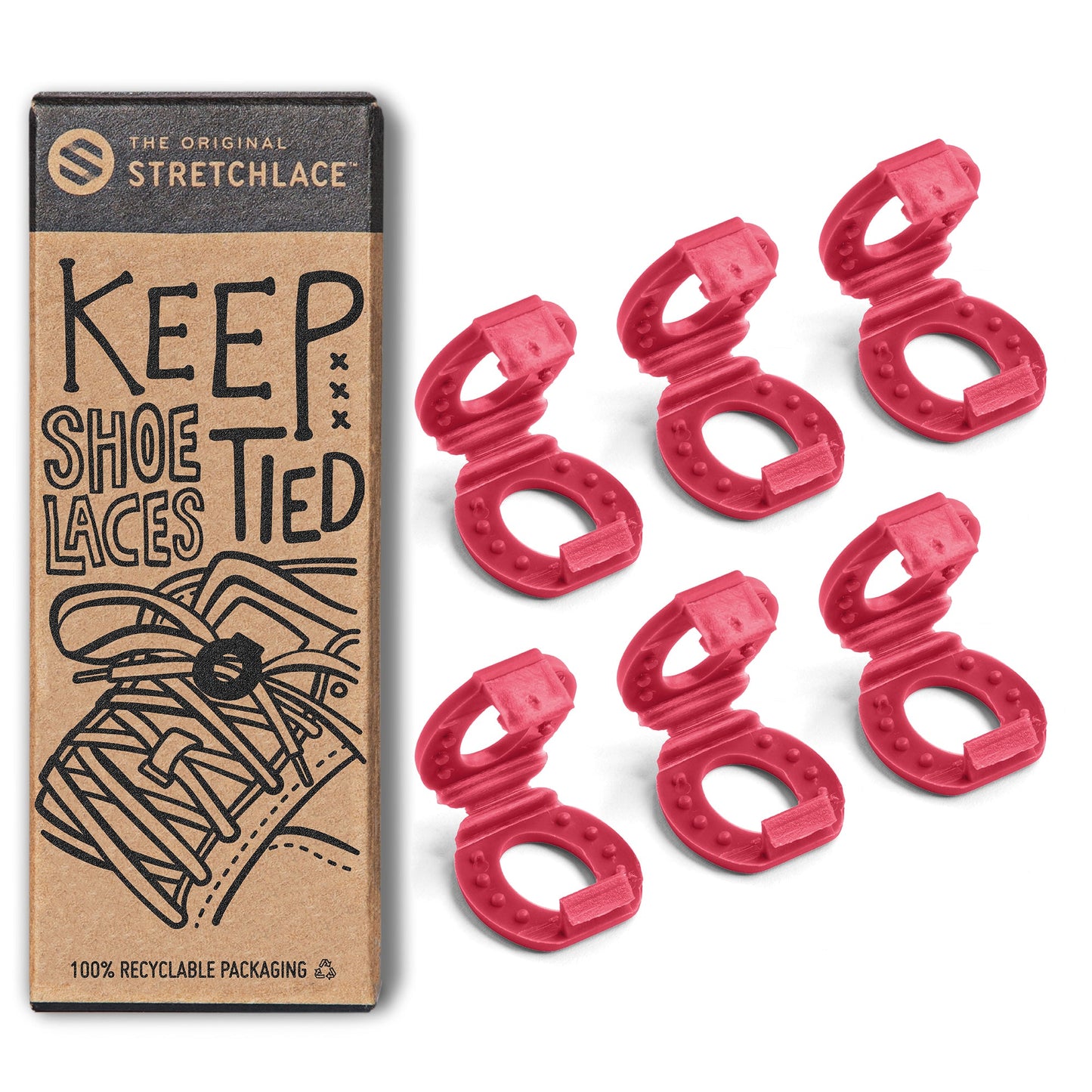 Red Knot Bow Clips Shoelace Accessory