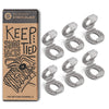 Grey Knot Bow Clips Shoelace Accessory
