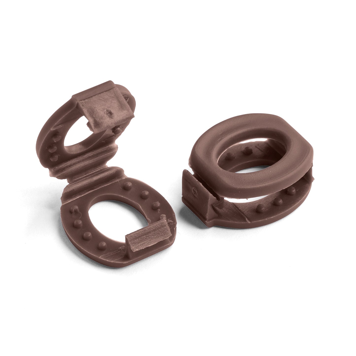 Brown Knot Bow Clips Shoelace Accessory — view 2