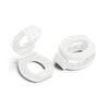 White Knot Bow Clips Shoelace Accessory — view 2