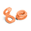 Orange Knot Bow Clips Shoelace Accessory — view 2