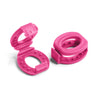 Pink Knot Bow Clips Shoelace Accessory — view 2