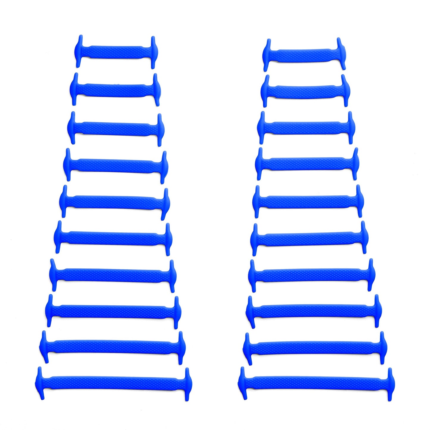 Blue Tieless Silicone No-Tie Shoelaces — view 2