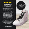 Black Flat No-Tie Elastic Shoelaces — view 4