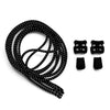 Black Quick Lock No-Tie Elastic Shoelaces — view 2