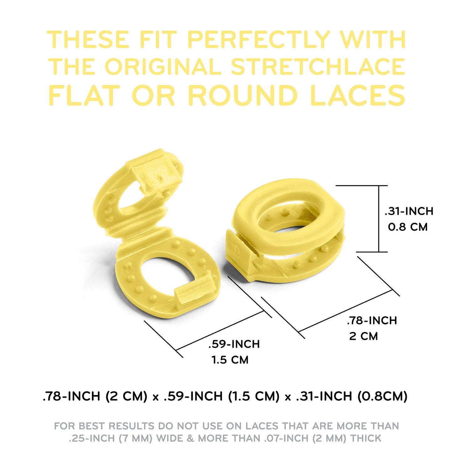 Yellow Knot Bow Clips Shoelace Accessory — view 3