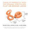 Orange Knot Bow Clips Shoelace Accessory — view 3