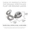 Grey Knot Bow Clips Shoelace Accessory — view 3