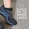 Grey Quick Lock No-Tie Elastic Shoelaces — view 3