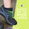 Green Quick Lock No-Tie Elastic Shoelaces — view 3