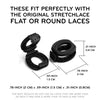 Black Knot Bow Clips Shoelace Accessory — view 3