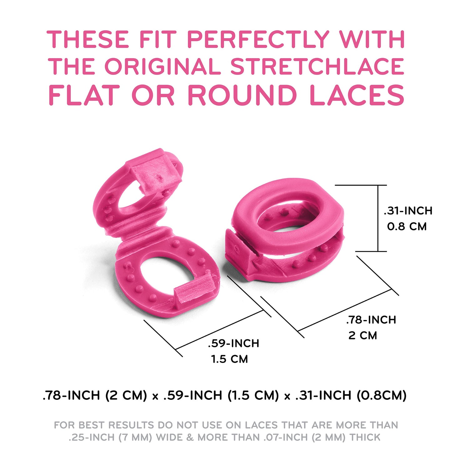 Pink Knot Bow Clips Shoelace Accessory — view 3
