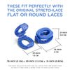 Blue Knot Bow Clips Shoelace Accessory — view 3