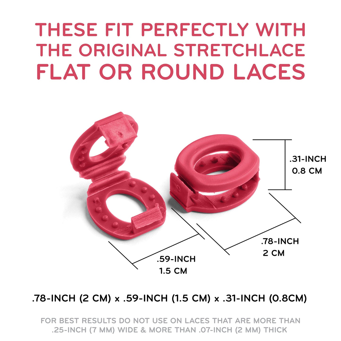 Red Knot Bow Clips Shoelace Accessory — view 3