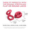 Red Knot Bow Clips Shoelace Accessory — view 3