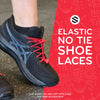 Red Quick Lock No-Tie Elastic Shoelaces — view 3