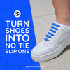 Blue Tieless Silicone No-Tie Shoelaces — view 4