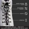 Black Quick Lock No-Tie Elastic Shoelaces — view 4