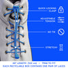 Blue Quick Lock No-Tie Elastic Shoelaces — view 4