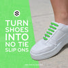 Green Tieless Silicone No-Tie Shoelaces — view 4