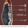 Dark Brown Dress No-Tie Elastic Shoelaces — view 4