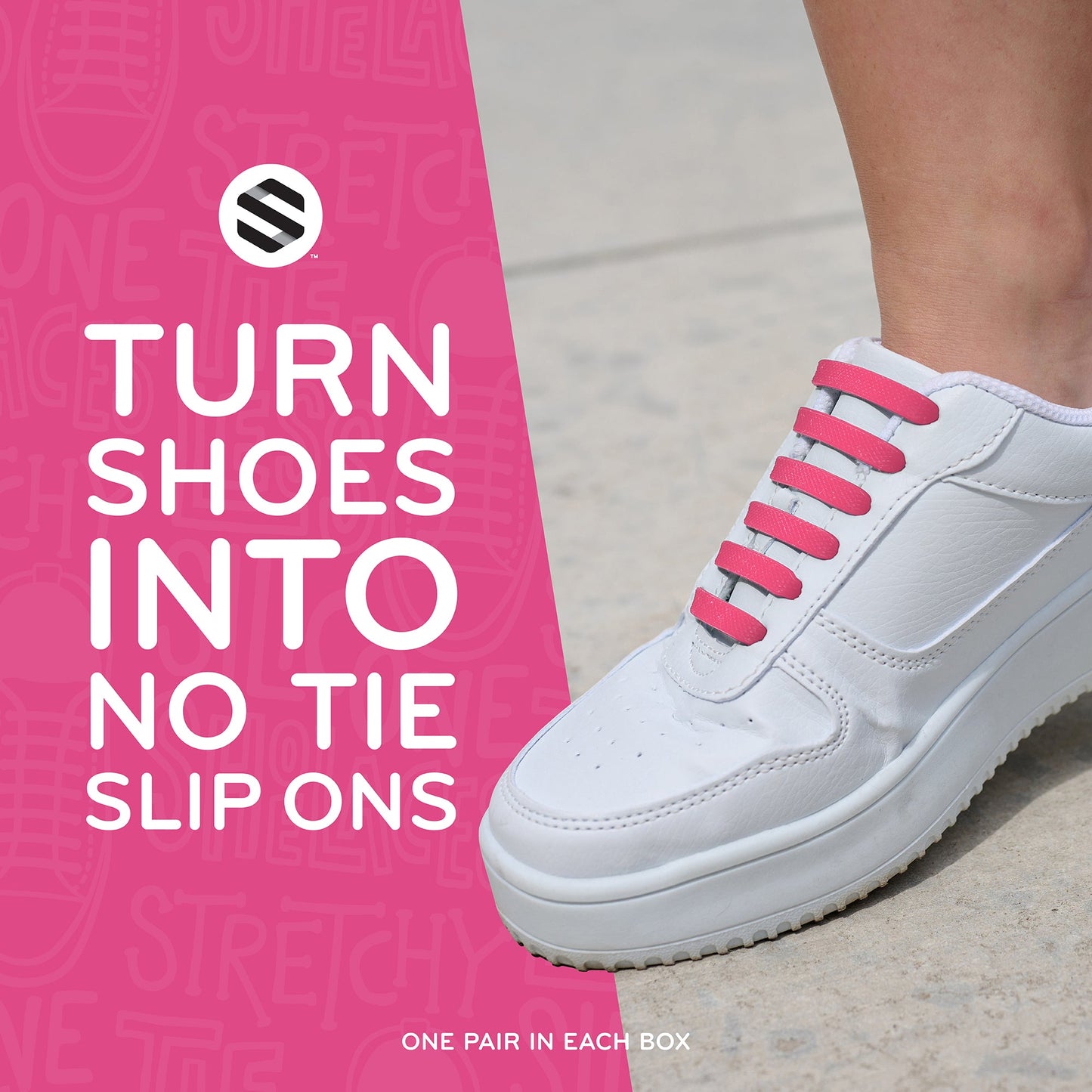 Black Tieless Silicone No-Tie Shoelaces — view 8