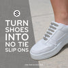 Grey Tieless Silicone No-Tie Shoelaces — view 4