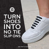 Black Tieless Silicone No-Tie Shoelaces — view 4