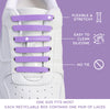 Purple Tieless Silicone No-Tie Shoelaces — view 5